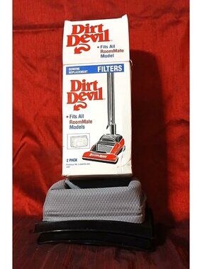 Dirt Devil RoomMate Vacuum Filters 2-Pack Genuine Replacement